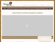 Tablet Screenshot of bhargavgroupofhotels.com